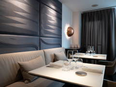 Frokost på L'Atalier du Peintre, Colmar, Alsace, Frankrig