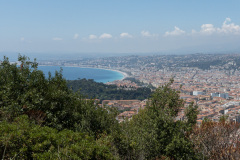 Udsigt fra Mont Boron, Nice, Frankrig