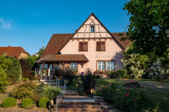 Middag på Le Maximillien, Zellenberg, Alsace, Frankrig
