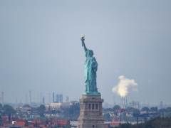 Vandretur over Brooklyn Bridge, New York, USA