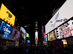 Times Square by night, New York, USA