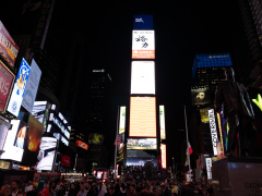 Times Square by night, New York, USA