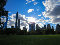 Vandretur i Central Park, New York, USA