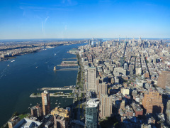 Udsigt fra One World Trade Center, New York, USA