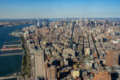 Udsigt fra One World Trade Center, New York, USA