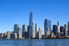 Manhattan set fra Liberty State Park, New Jersey, USA