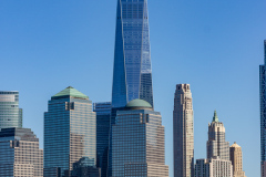 Manhattan set fra Liberty State Park, New Jersey, USA