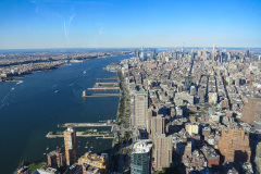 Udsigt fra One World Trade Center, New York, USA