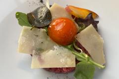 Middag på Osteria Battaglino, Dogliani, Piemonte, Italien