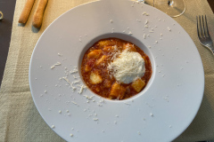 Middag på Osteria Battaglino, Dogliani, Piemonte, Italien