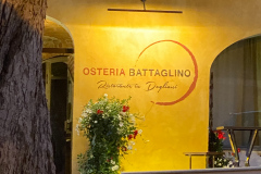 Middag på Osteria Battaglino, Dogliani, Piemonte, Italien