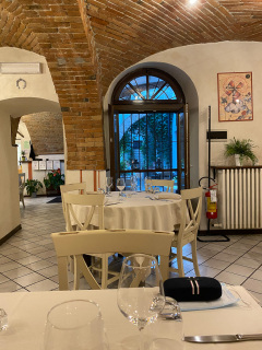 Middag på La locanda del Sorriso i Dogliani, Piemonte, Italien.