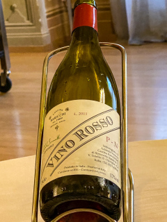 Middag på Da Francesco i Cherasco, Piemonte, Italien. Wauw, de smukkeste lokaler vi har spist i til dato, med vægmalerier fra helt tilbage til 1772. Og maden var også fantastisk.
