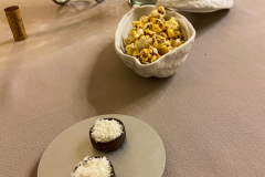 Middag på Da Francesco i Cherasco, Piemonte, Italien. Wauw, de smukkeste lokaler vi har spist i til dato, med vægmalerier fra helt tilbage til 1772. Og maden var også fantastisk.