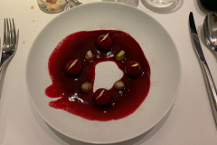 Frokost på vores stamrestaurant L'Atalier du Peintre i Colmar, Alsace, Frankrig