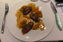 Frokost på vores stamrestaurant L'Atalier du Peintre i Colmar, Alsace, Frankrig