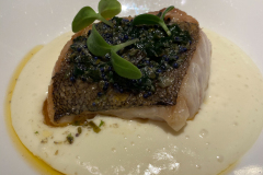 Frokost på vores stamrestaurant L'Atalier du Peintre i Colmar, Alsace, Frankrig