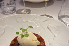 Frokost på vores stamrestaurant L'Atalier du Peintre i Colmar, Alsace, Frankrig