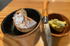 Middag på L'Alchemille i Kayserberg, Alsace, Frankrig.