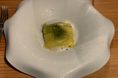 Middag på L'Alchemille i Kayserberg, Alsace, Frankrig.