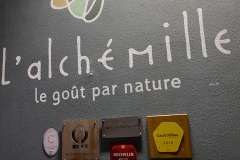 Middag på L'Alchemille i Kayserberg, Alsace, Frankrig.