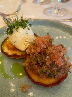 Blinis - Stenbiderrogn - Cremefraiche