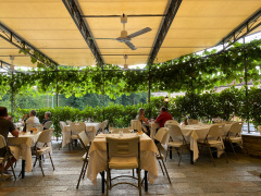 Middag på vores stamrestaurant i Dogliani, Il Torchio