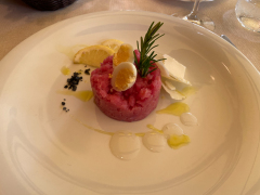 Middag på vores stamrestaurant i Dogliani, Il Torchio