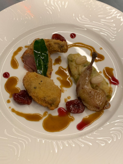 Middag på den 1 stjernede Michelin Ristorante Massimo Camia ved La Morra i Piemonte