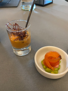 Middag på den 1 stjernede Michelin Ristorante Massimo Camia ved La Morra i Piemonte