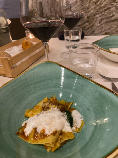 Middag på den fantastiske restaurant La Berlera i Riva del Garda.