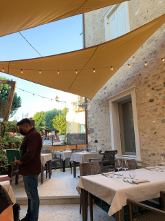 Middag på La Chiusina i Borghetto lidt syd for Gardasøen.