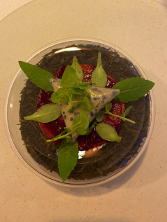Middag på Restaurant Frederikshøj i Århus med Rikke og Klaus.