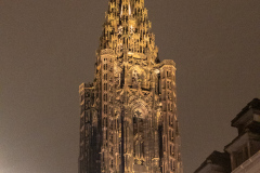 Første aften i Alsace i Strasbourg, med en lille middag og en rask gåtur i Petite France.