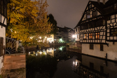 Første aften i Alsace i Strasbourg, med en lille middag og en rask gåtur i Petite France.