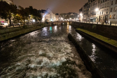Første aften i Alsace i Strasbourg, med en lille middag og en rask gåtur i Petite France.