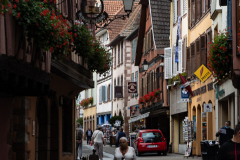 Tur til Ribeauville, hvor dagens frokost skulle indtages, inden endnu en aften i Michelinstjernernes tegn.